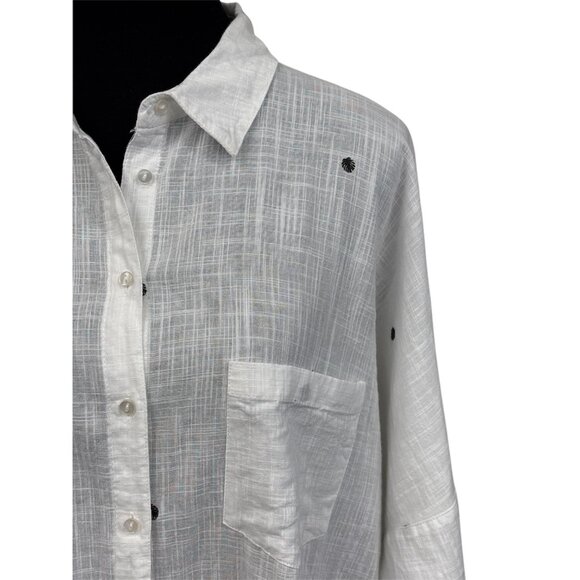 Zara Basic White Blouse with Black Dots – Breezy Summer Style - Picture 2 of 9